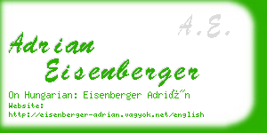 adrian eisenberger business card